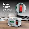 Adattatore rotante con spina 10A, con 2 prese 16A 2P+T bipasso e 1 presa bipasso/schuko