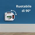 Adattatore rotante con spina 10A, con 2 prese 16A 2P+T bipasso e 1 presa bipasso/schuko
