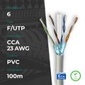 Matassa F/UTP CAT. 6 CCA 0.57mm 23AWG 100m PVC Grigio CPR Eca (PASS FLUKE)