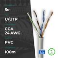 Matassa U/UTP CAT. 5e CCA 0.50mm 24AWG 100m PVC Grigio CPR Eca (PASS FLUKE)