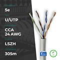 Matassa U/UTP CAT. 5e Rame 0.50mm 24AWG 305m LSZH Grigio CPR Eca (PASS FLUKE)