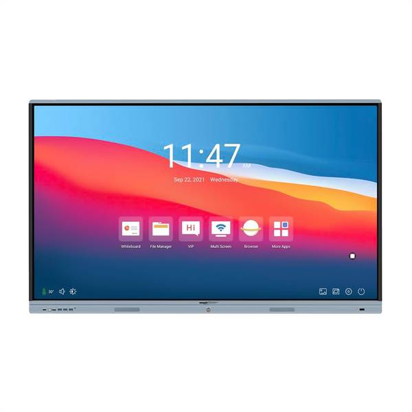 Monitor multi-touch 75 4K, S.O. Android 11, Type-C integrata,  RAM 8Gb, storage 128Gb