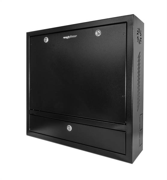 Box di sicurezza per DVR/Notebook in metallo 58x55x15cm, colore nero