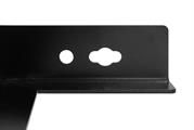 Staffa di supporto “L” per Rack prof. 450 mm nero (cf. 2 pz.)