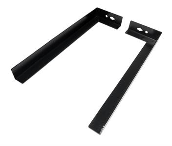 Staffa di supporto “L” per Rack prof. 600 mm nero (cf. 2 pz.)