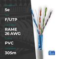 Matassa F/UTP CAT. 5e Rame 0.45mm 26AWG 305m PVC Grigio CPR Eca