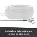 Matassa F/UTP CAT. 5e Rame 0.45mm 26AWG 305m PVC Grigio CPR Eca