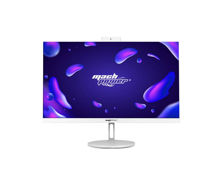 PC All in One Barebone 23.8, NO CPU/RAM/SSD, Webcam 5MP, Wi-Fi 6,Bluetooth 5.2, colore bianco
