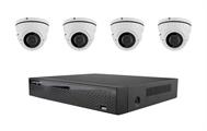 Kit 4 Telecamere IP 2Mpx dome varifocal POE + 1 NVR 9CH - 4 canali POE (Hard disk non incluso)