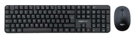 Kit Tastiera e Mouse Wireless 2.4GHz, tastiera full size ultra sottile, mouse ottico 1600DPI