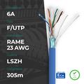 Matassa F/UTP CAT.6A Rame 0.58mm 23AWG 305m LSZH Blu CPR Eca (PASS FLUKE)