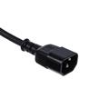 Cavo alimentazione tripolare 3x0,75mm, IEC M/F, lunghezza 1,8 metri