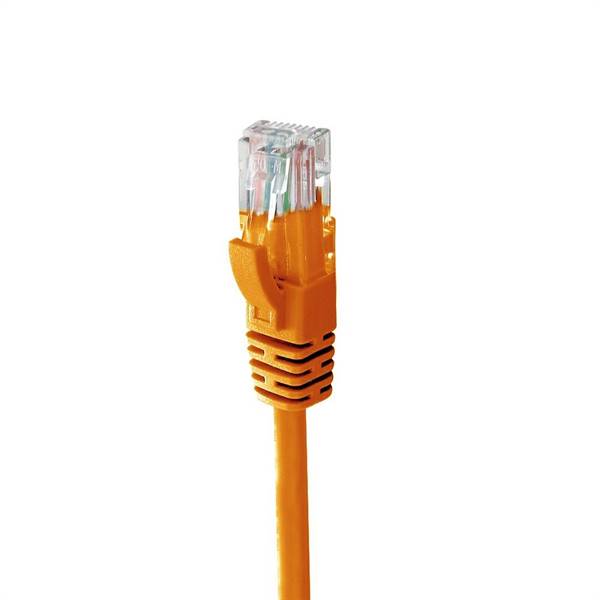 Patch cord UTP CAT6 CCA,1 metro, colore arancione