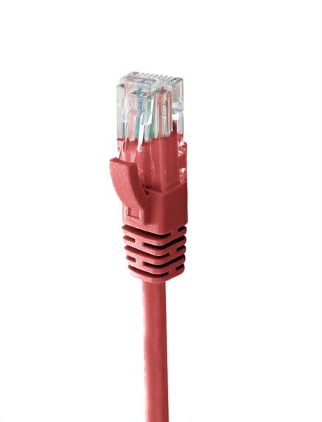 PATCH CORD UTP CAT6 1m RAME, 24AWG, LSZH, COL. ROSSO