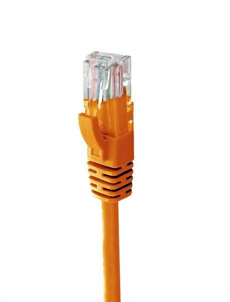 Patch cord UTP CAT6 rame, 24AWG, LSZH,2 metri, colore arancione