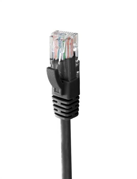 PATCH CORD UTP CAT6 10M RAME, 24AWG, LSZH, COL. NERO