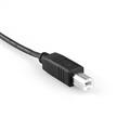 Cavo stampante USB 2.0 AM/BM, lunghezza 5 metri