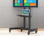 Stand per monitor touch da 65 e 75 con ruote autobloccanti