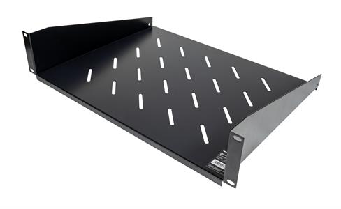 Mensola a sbalzo 2U per Rack 19 prof. 350 mm, col. nero