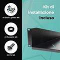 Mensola a sbalzo 2U per Rack 19 prof. 350 mm, col. nero