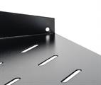 Mensola a sbalzo 2U per Rack 19 prof. 350 mm, col. nero