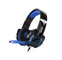 Cuffie e microfono gaming con attacco USB e jack audio da 3,5mm colore nero/blu