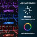 Tastiera USB Gaming 104 Tasti + 10 Multimediali con retroilluminazione a 3 colori