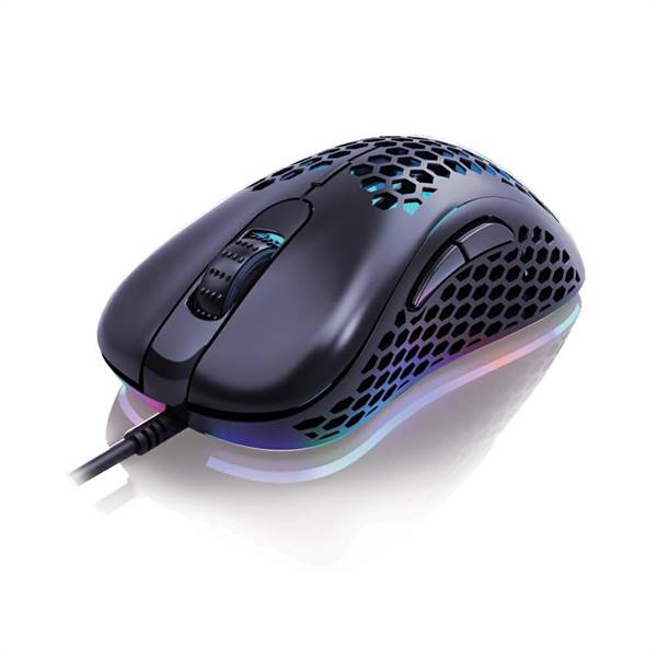 Mouse USB Gaming 6*Tast 6400DPI Black 7*Color Back. RGB