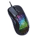Mouse da gaming USB 6400 DPI con 6 tasti con retroilluminazione a 7 colori