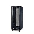 Rack a pavimento 42 unità 800x1000x2000 con 4 ventole, 4 ruote e 4 montanti, laterali removibili, colore nero