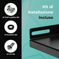 Mensola fissa per armadi rack 19 profondità 280mm, colore nero